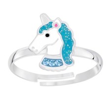 Kinder Ring Einhorn Pferd  925
