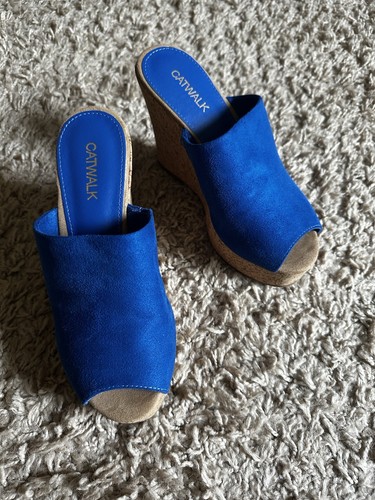 Keilsandaletten 36 blau - 36,