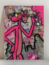 Rosaroter Panther Graffiti Pop