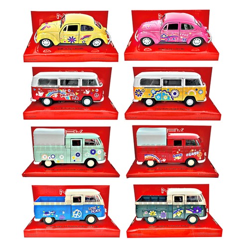 Volkswagen hippie modellauto - volkswagen,