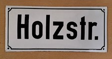 Altes Straßenschild aus Emaille
