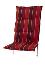 Auflage Hochlehner Naxos 20208-3 terracotta-rot Streifen 118x49x6 cm Sun Garden