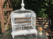 Antik Jugendstil Holz Vogelkäfig Voliere um 1900 Wellensittich Kanarienvogel 