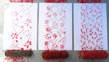 +  3 Strukturwalzen Musterwalzen Malerrolle Motivwalze Lot Konvolut (# 10)