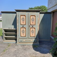 Voglauer Flurschrank Altblau Anno 1700 Bauernschrank Landhausstil Vintage