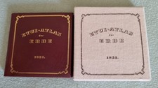 Minibuch DDR ETUI-ATLAS der ERDE neuwertig Leinenschuber Leder 1. Auflage 85
