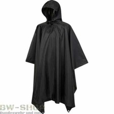 BW PONCHO SCHWARZ NEU US