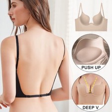 Damen Rückenfreie BHS Push Up