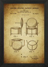 Stuhl gerahmtes Wandbild