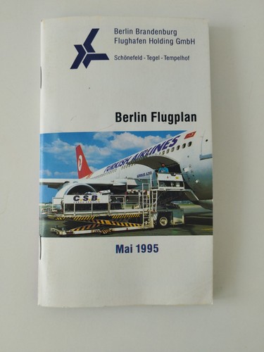 Flugplan berlin airport 1995 - flugplan,