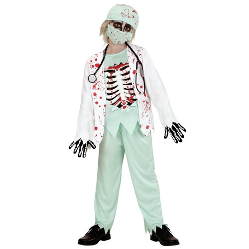 Zombie doktor kostüm maske - zombie,