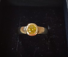 Ring Gebgold 585/- mit Diamant