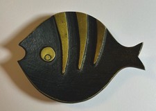 Walter Bosse / Herta Baller, Bronze Fisch Ascher Ashtray, Wien, Austria 1950-59