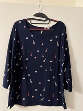 Shirt t shirt bluse Top Blau comma Basic  40 42 m L