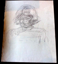 DDR Maler Professor Peuker Wolfgang Bleistift Zeichnung Original Studie