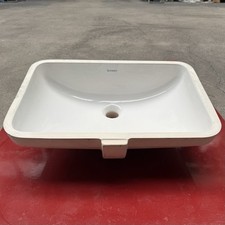 Duravit Unterbau-Waschtisch aus Keramik, ohne Hahnloch, Weiß - 52,5 x 38 cm