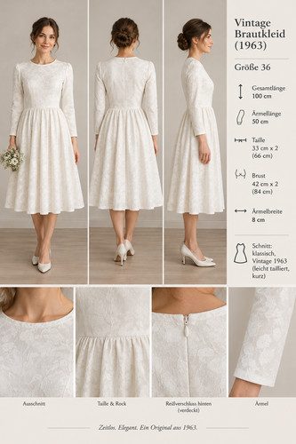 Vintage brautkleid von - von, 1963