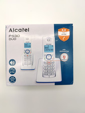 ALCATEL F530 Duo – Schnurloses DECT-Telefon-Set – Großes beleuchtetes Display –