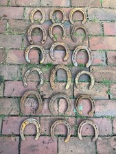 18 Hufeisen, gebraucht, zum Basteln, Schmieden