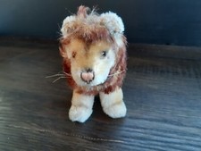Steiff Löwe Leo, sitzend, Höhe 12 cm, bespielt, ohne Ohrmarke und Brustschild