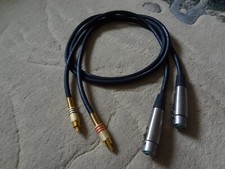2 x 1m XLR auf Cinch Adapter Kabel SC-Galileo 238 mit XLR Stecker 3- polig