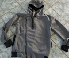 Jacke Kapuze Hoodie grau schwarz Gr. S CINC-Jeans neu