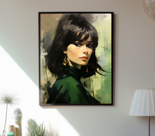 MidCentury Druck - Mid-Century Mädchen - Tretchikoff - J.H Lynch - Louis Shabner