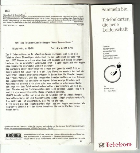 Telefonkarten amt telekom - amt.,