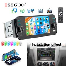 1 DIN 5" Autoradio Apple Carplay Android Auto USB Bluetooth Touchscreen FM Radio