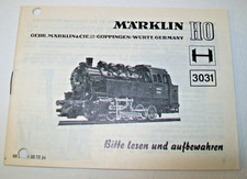 Märklin H0 3031 - Bedienungsanleitung Dampflok BR 81 - guter Zustand
