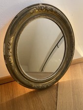Holz Deko Spiegel Oval Gold Vintage Shabby Barock Deko Impressionen Antik Alt