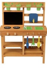 Holz Matsch Küche Outdoor Garten Spielset - 78 x 34,5 x 95 cm Messy Play