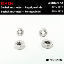 Sechskantmutter DIN 934 Mutter