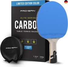 PRO SPIN Tischtennisschläger - Carbon Profischläger, Überlegener Präzision, Spi