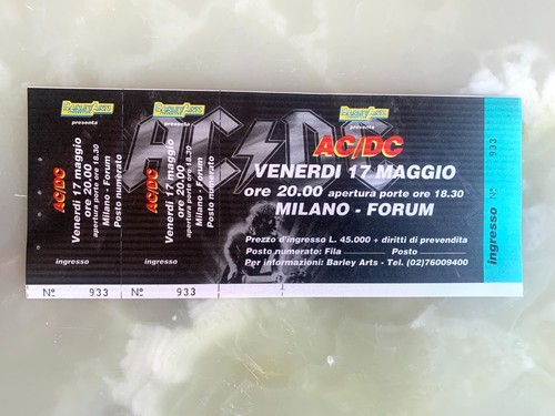 Original ticket dc - ticket, ac/dc
