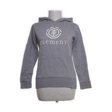 Element, Kapuzenpullover, Größe: S, Grau, Baumwolle, Print, Sweat, Damen #6uO
