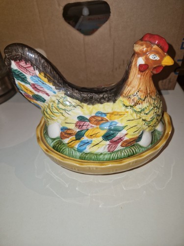 Alte deckeldose butterhuhn - alte,