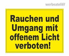 Verbotsschild Rauchen und