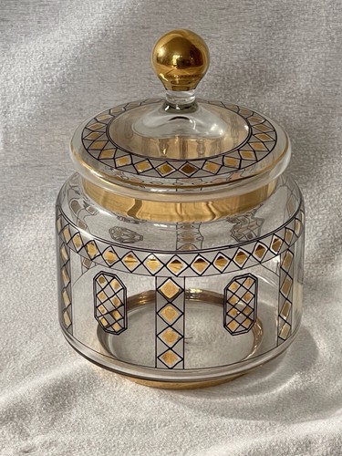 Glas dose mit - mit, deckel