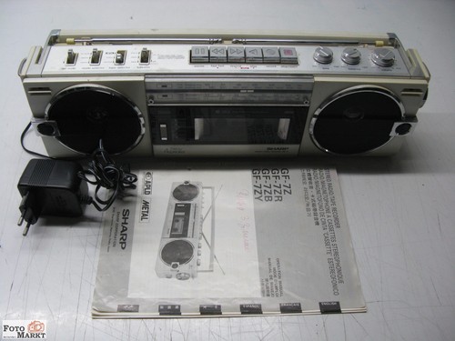 Sharp stereo radio tape - /,