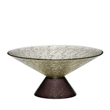 Hübsch Interior Bonbon Schale Schüssel Glas grün braun groß Dessertschale