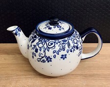 Bunzlauer Keramik Teekanne 1 L Kanne Edel Handarbeit Deko Handarbeit Kaffeekanne