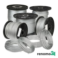 Stahlseil DRAHTSEIL Verzinkt 1mm 2mm 3mm 4mm 5mm 6mm 8mm 10mm Seil