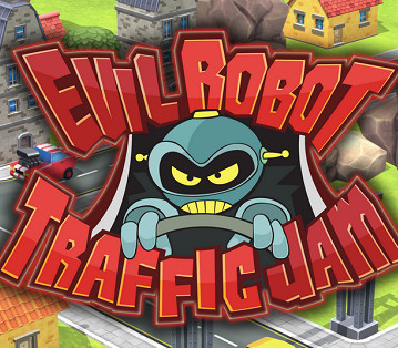 Evil robot traffic jam - traffic, hd