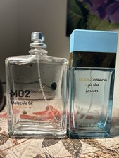 Parfum Flacon Molecule 02 Inhalt ca   4 ml und Light Blue leer 