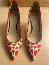 Pumps. Konstantin Starke, rot,/weiss Gr.38 neuwertig mit Karton