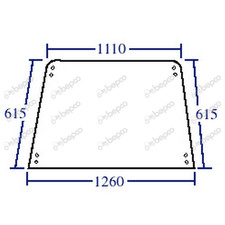 Heckscheibe für Ford/New Holland 2600 3600 4110 4610 5600 6610 8200 TW5-TW35