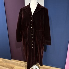 Mantel Samt Bordeaux 50 52 Bohoo Vintage