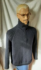 Wolle Pullover Troyer Seemannspullover Wollpullover Größe L Marineblau Blau