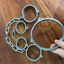 Bondage Edelstahl Handfesseln Fußfesseln Halskragen BDSM Cuffs Fessel Fesselset